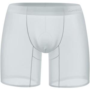 Gogobear Men's Sheer Ice Silk Boxer Briefs Sexy Super Thin Seamless Trunk Underwear Bulge Pouch Panties (S)