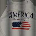 Women's 4th of July Outfits USA Shirt Memorial Day Red White and Blue Patriotic Shirts American Flag Graphic Tops (Medium, Tank-white-2)