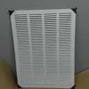 16x22 Return Air Vent Cover Grille for Wall or Ceiling Duct Opening - Flat Stamped Face Air Grill by HVAC Premium - White - Overall Size: 17.75" x 23.75"