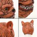 Scary Dog Mask for Adults  Realistic Latex Animal Full Head Mask for Halloween Cosplay Party Costume Props