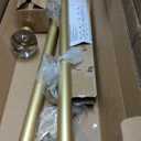 Adjustable 72-144 Inch Luxury Gold Curtain Rods for Windows, 1 Inch Diameter Heavy Duty Curtain Rods,Extra Long Window Treatment Rods, Decorative Drapery Rods with Ball Finials for Living-room