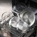 Titanium Pan, 12 Inch Pure Titanium Hammered Pro frying pan with Lid, Non-Toxic Skillet for Cooking, PFAS/PFOA/PTFE Free Cookware, Dishwasher&Oven Safe, Kitchen Induction Compatible
