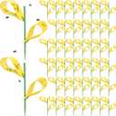 150 Pack Fungus Gnat Trap Sticky Houseplant Yellow Stakes Insect Sticky Trap for Indoor Outdoor Garden Houseplant Fungus Gnat Fruit Flies Mosquito