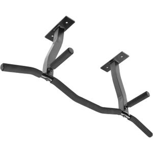 Ceiling Mount Pull Up Bar with Reversible Risers for 16 and 24 Inch Joists with Optimum Grip Spacing by Ultimate Body Press