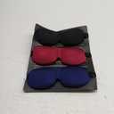 LKY DIGITAL Sleep Mask for Side Sleeper 3 Pack, Blackout 3D Eye Mask for Sleeping, Night Blindfold for Men Women (Black & Blue & Red)