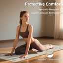 1/2 Inch Extra Thick Yoga Mat Pilates Equipment, 70"x24" Odorless Workout Mats for Home Gym, Non-slip Exercise Mats for Women Men Home Workout, Foldable Yoga Mats for Travel Camping Sleeping