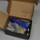 Barn Door Lock, Fence Gate Lock, Double Sided Gate Latch, Gate Lock for Wodden Garage Door, Supplied with 5 Keys, Work with 2.75" Wooden Vinyl Metal Gate, for Right & Left Door