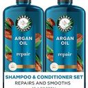 Herbal Essences Argan Oil Repair Shampoo & Conditioner Set, Moisturizes & Smoothes, ParabenFree, ColorSafe, pHBalanced, Citrus Scent, 20.2 Fl Oz, 2Pack