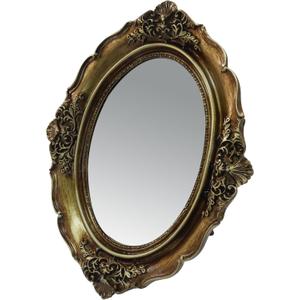 Piutouyar Oval Vintage Picture Frame, Antique Photo Frames Ornate Frames with Glass Front for Wall Hanging, Tabletop Display, Home Decor(25 x 20.5 cm/10 x 8 inch)