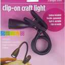 Edmunds All Purpose Clip On Led Light, 8in ,Black