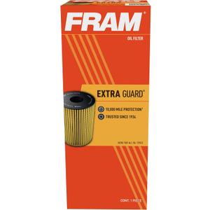 FRAM Extra Guard CH10295 10K Mile Change Automotive Replacement Interval Spin-On Engine Oil Filter for Select Vehicle Model Years, Vehicle Engine Protection Oil Filter for Everyday Drivers