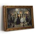 Vintage Gold Framed Halloween Wall Art, Witch Coven Pictures Wall Decor