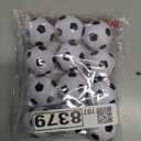 24 Pcs Valentine's Day Sports Party Favors Valentine's Day Cards with Football Mini Squeeze Foam Soccer Valentine Greeting Cards for Sports Party Favors Classroom Exchange Prize