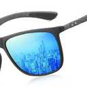 HAOLOTA Polarized Sunglasses for Men Ultralight Carbon Fiber,Sun Glasses Square UV400 Protection for Driving, Fishing, Golf