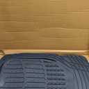 BDK Heavy Duty Blue Rubber Car Mats Full Set - Universal Trim-to-Fit All Weather Floor Mats - Floor Mats for Car Accessories - Front & Back Interior Floor Mats for Truck Accessories