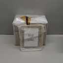 Treela 9 Pieces 5 x 7 Inch Picture Floating Frames Metal Glass Photo Vintage Brass Frames Vertical Geometric Desk Decorations(Gold)