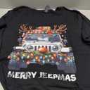 Merry Jeepmas T-Shirt, Black Size XL