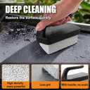 GRILLART Griddle Cleaning Kit for Blackstone, Flat Top Grill Cleaning Kit with Grill Stone, Griddle Scraper, Scouring Pad and Handles, Multifunctional Griddle Accessories for Rusty Grills, Orange
