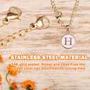 2 x HEYSKAY 2 Pack Water Bottle Letter Charms, As Stanley Cup Handles - Round Initial Name ID Charms for Simple Modern Tumblers