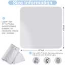 JaGely 2 Pcs Stretchy Baby Swaddle Blankets Set Extra Soft 47" x 47" Baby Newborn Swaddle Blanket and Hat(Light Gray, Light Blue)