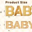 Larger Charcuterie Board Letters for Baby Shower Gender Reveal Party, 12" Wooden Charcuterie Party Decorative Box, Candy Cupcake Serving Tray Food Dish Plates (Baby - 12 INCHES)