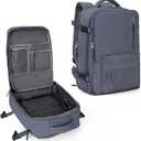 WONHOX Large Travel Backpack Carry on Flight Approved Laptop Work Business Backpack for Women Men Mochila de Viaje (A91-grey Blue)