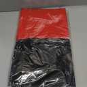 Oudain Disposable Plastic Tablecloths 54" x 108" for Rectangle Tables Cloths Waterproof Table Cover for Wedding Graduation Baby Shower Birthdays Party Decoration(Black, Red,3 Pcs)