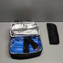 Wearable Breast Pump Bag with Cooler Compartment Fits for Willow/Eufy/ Elvie/Momcozy M5/S12 Pro/Medela, Breast Milk Travel Tote Bag with Ice Pack & Waterproof Mat, Black