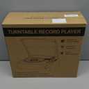 Vinyl Record Player with Speakers Vintage Turntable for Vinyls Records Belt-Driven Turntables 3-Speed Bluetooth Playback Headphone AUX RCA Line LP Vinyls Players for Sound Enjoyment Retro Brown