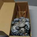 Floroom Ranunculus Artificial Flowers 18 Pcs Dusty Blue Faux Silk Mini Ranunculus Bulk Fake Wedding Filler Flowers for DIY Bouquets, Centerpieces, Bridal Shower Decorations & Arrangements