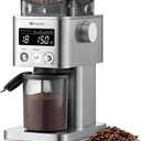 MOKKOM Coffee Grinder, Anti-static Conical Burr Coffee Bean Grinder, Adjustable Electric Burr Mill with 31 Precise Settings for Espresso/Drip/Pour Over/Cold Brew/French Press Coffee Maker