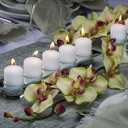 BOLSIUS Set of 20 White Pillar Candles - 2x4 inch Unscented Candle Set - Dripless Clean Burning Smokeless Dinner Candle - Perfect for Wedding Candles, Parties and Special Occasions