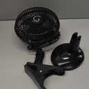 Genesis 6-Inch Clip Convertible Table-Top & Clip Fan Two Quiet Speeds - Ideal For The Home, Office, Dorm, More Black (A1CLIPFANBLACK)
