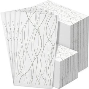 Spiareal Guest Bathroom Paper Hand Towel Disposable Towels Paper Napkins for Guest Disposable Hand Towels Decorative Napkins for Kitchen Parties Wedding(100 Count)