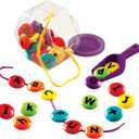 Learning Resources Smart Snacks ABC Lacing Sweets, Fine Motor Toy, 31 Pieces, Ages 2+
