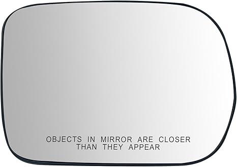 Passenger Side Mirror Replacement for Honda Pilot 2003 2004 2005 2006 2007 2008, Power Heated Right Exterior Side Rearview Mirrors Glass Accessory, with Backing Plate