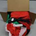 Jenaai 4 ft Christmas Inflatable Santa Claus Outdoor Decorations Climbing Hanging Santa Gift Bag with Build in LED Blow up Christmas Yard Decor for Xmas Porch Garden Lawn Vacation Indoor Outside