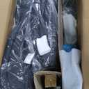 Sweetcrispy Ergonomic Office Chair Heavy Duty Task Desk Chair with Flip-up Arms, PU Leather, Adjustable Swivel Rolling Chair with Wheels, Beige : Office Products