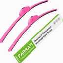 OEM QUALITY 22" + 21" PARRATI Premium All-Season Hot Pink Windshield Wiper Blades (Set of 2)