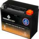 CB CHROMEBATTERY 12V 21Ah SLA Battery – T3 Nut & Bolt Terminal – 2 Pack - Deep Cycle Design Rechargeable Power for Alarms, Scooters, Toys & More – Sealed Lead Acid, Model: YTX20L-BS