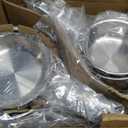 Titanium Cookware set | Hammered Titanium pans for cooking with Lids | 14 Pcs | Non-Toxic Skillet |PFAS/PFOA/PTFE Free | Dishwasher&Oven Safe | Kitchen Induction Compatible au gratin pan, 12in 14Pc Set