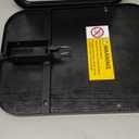 Adjustable Height TV Tray Table with Bumper Rounded Corner Design & Flip-top Side Table for Bedroom, Living Room, Bathroom and Study, End Table for Eating, Dinner or Laptop, Black