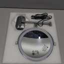 Auxmir 1X/30X Wall Mounted Lighted Makeup Mirror, 8" Rechargeable Double-Sided Magnifying Mirror with Light, Touch Dimmable 3 Color Light, 360 Rotation Foldable Extended Arm, Chrome