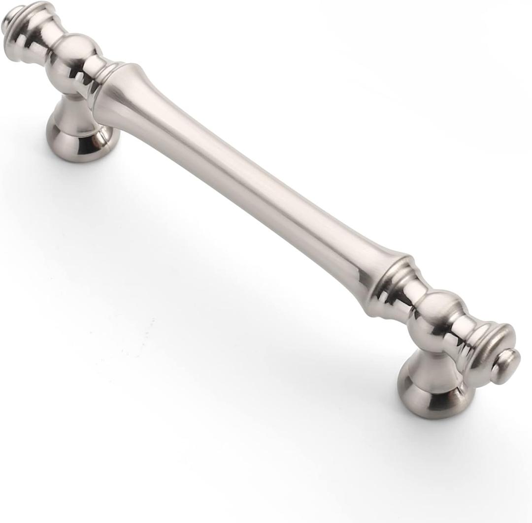 Asidrama  4Pack 3.75 Inch(96mm) Brushed Satin Nickel Kitchen Cabinet Handles, Cabinet Pulls, Kitchen Cabinet Hardware for Cupboard Drawer Pulls