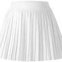 Hvididan Girls Pleated Tennis Skirt with Shorts Athletic Skorts with Pocket Golf Uniform Cheer Skirts for Toddler Kids 5-14Y. size 140 cm