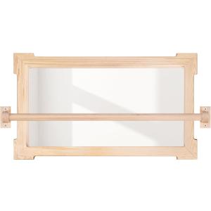 Montessori Pull Up Bar for Infants Montessori Mirror Baby Wall, Baby Pull Up Bar, Montessori 3-in-1 Shatterproof Mirror, Wooden Pull Up Bar, Toddler Pull Up Bar