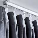 80pcs Plastic White Curtain Hooks,Adjustable Pinch Pleat Curtain Hooks Drapery Hooks for Pleated Drapes(7cm/2.76inch)