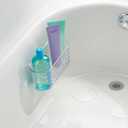 iDesign Hanging Suction Shower Caddy Basket for Bathroom Storage, Set of 2, Clear, Made in USA