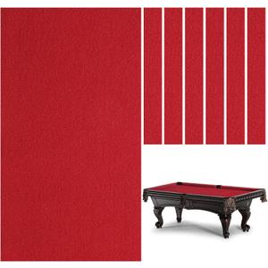 Billiard Cloth, 8.53ft Pool Table Felt Cloth for 8ft Pool Tables, Billiard Protector with 6 Cloth Strips Used for Home, Clubs, Bars