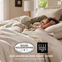 Bedsure PureWoven 100% Cotton Waffle Duvet Cover Set, 3 Pieces, Full, Beige